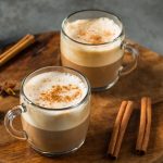 Warm Chai Latte and Masala Chai with Milk and Spices